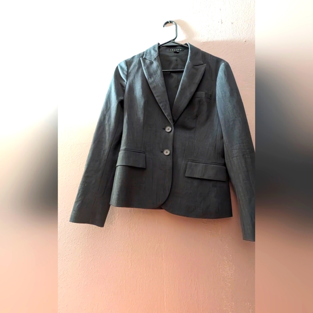 Theory Business Blazer in Slate Color
